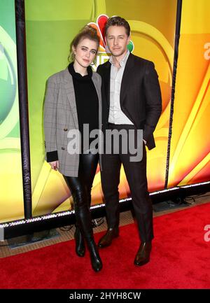 Melissa Roxburgh e Josh Dallas partecipano alla Giornata della Stampa della NBC Midseason a New York Foto Stock