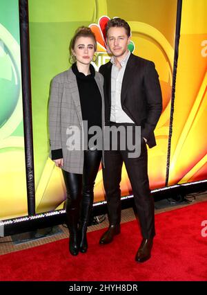 Melissa Roxburgh e Josh Dallas partecipano alla Giornata della Stampa della NBC Midseason a New York Foto Stock