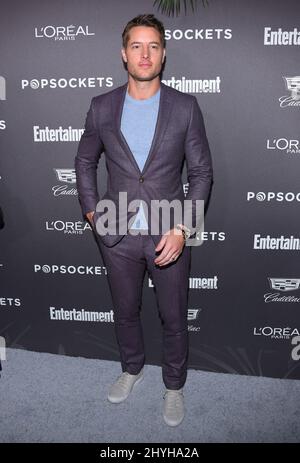 Justin Hartley arriva al Weekly Entertainment Honours Nominees per gli attori schermo Guild Awards a Chateau Marmont il 26 giugno 2018 a Los Angeles. Foto Stock