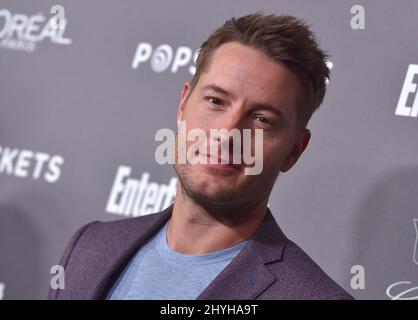 Justin Hartley arriva al Weekly Entertainment Honours Nominees per gli attori schermo Guild Awards a Chateau Marmont il 26 giugno 2018 a Los Angeles. Foto Stock