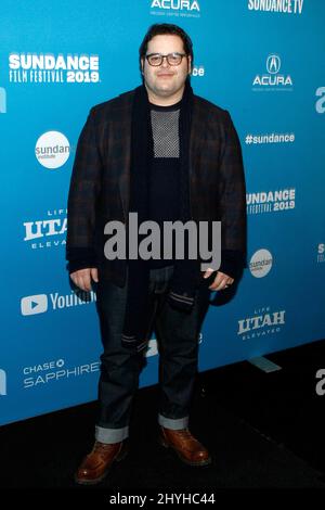 Josh Gad alla prima di 'Little Monsters' durante il Sundance Film Festival 2019 Foto Stock