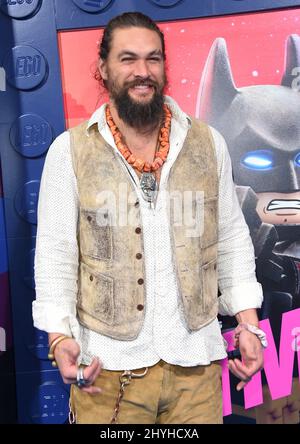 Jason Momoa arriva al 'The LEGO Movie 2: The Second Part' World Premiere al Village Theatre Foto Stock