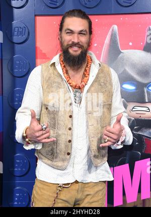 Jason Momoa arriva al "The LEGO Movie 2: The Second Part" World Premiere al Village Theatre Foto Stock