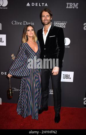 Maren Morris e Ryan Hurd hanno partecipato alla Recording Academy e al Clive Davis' 2019 Pre-GRAMMY Gala tenuto al Beverly Hilton Hotel di Beverly Hills, California Foto Stock