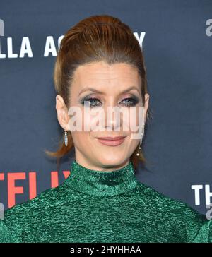 Kate Walsh arriva alla prima stagione 1 della Netflix 'The Umbrella Academy' all'ARCLIGHT Cinema Foto Stock