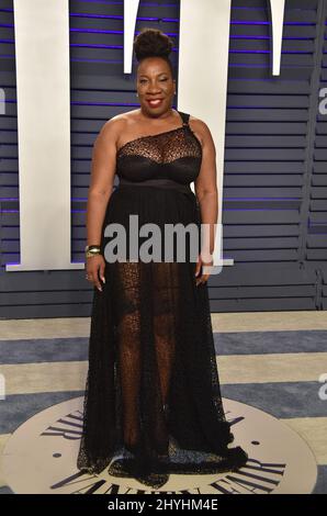 Tarana Burke partecipa al Vanity Fair Oscar Party 2019 che si tiene presso il Walis Annenberg Center for the Performing Arts di Beverly Hills, California Foto Stock