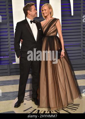 Lachlan Murdoch e Sarah Murdoch hanno partecipato al Vanity Fair Oscar Party del 2019, ospitato dall'editore Radhika Jones, tenuto presso il Waris Annenberg Center for the Performing Arts il 24 febbraio 2019 a Beverly Hills, CA. Foto Stock