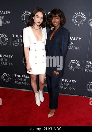 Violett Beane e Javicia Leslie che frequentano una serata con "God Friended Me" a New York Foto Stock