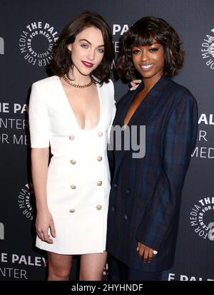 Violett Beane e Javicia Leslie che frequentano una serata con "God Friended Me" a New York Foto Stock