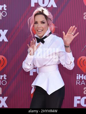 Halsey arriva al iHeart radio Music Awards al Microsoft Theatre il 14 marzo 2019 a Los Angeles Foto Stock