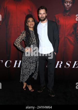 Freema Agyeman & Ryan Eggold hanno partecipato alla prima 'US' a Los Angeles, USA il 19 marzo 2019. Foto Stock