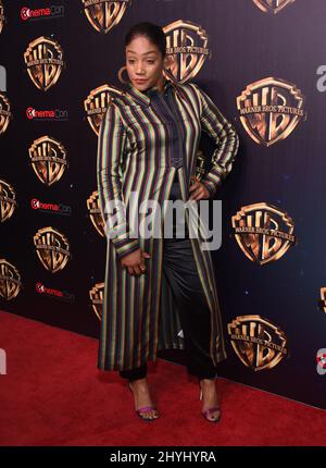 Tiffany Haddish arrivo al Warner Brothers Lunch - CinemaCon 2019 al Caesars Palace Foto Stock