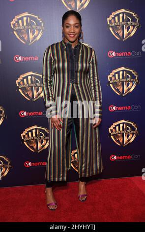 Tiffany Haddish arrivo al Warner Brothers Lunch - CinemaCon 2019 al Caesars Palace Foto Stock