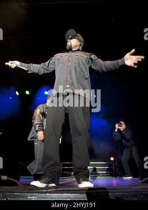 Ice Cube in concerto al North Carolina Azalea Festival il 6 aprile 2019 a Wilmington, NC. Foto Stock