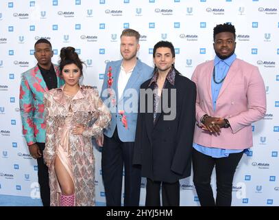 Pentatonix al GIORNO DI NOI California tenuto nel Forum il 25 aprile 2019 a Los Angeles, CA. Foto Stock