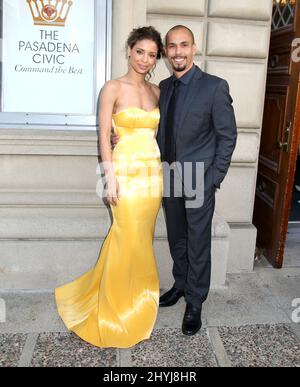 Brytni Sarpy & Bryton James partecipano ai premi Emmy 46th annuali di arti creative diurne che si tengono presso il Centro Civico di Pasadena Foto Stock