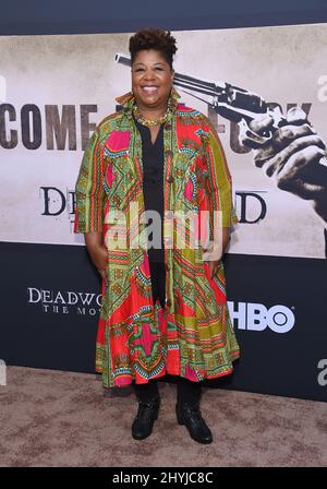 Cleo King presso la prima 'Deadwood' di Los Angeles della HBO Films tenutasi al Cinerama Dome Hollywood Foto Stock