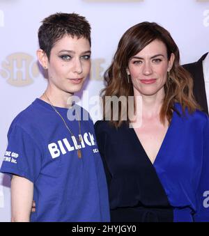 Asia Katie Dillion & Maggie SIFF partecipa all'evento 'miliardi' FYC che si tiene presso il Paley Center for Media Foto Stock