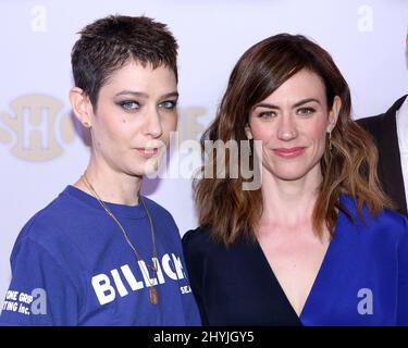 Asia Katie Dillion & Maggie SIFF partecipa all'evento 'miliardi' FYC che si tiene presso il Paley Center for Media Foto Stock