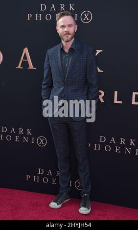 Shawn Ashmore partecipa alla prima di Dark Phoenix a Los Angeles Foto Stock