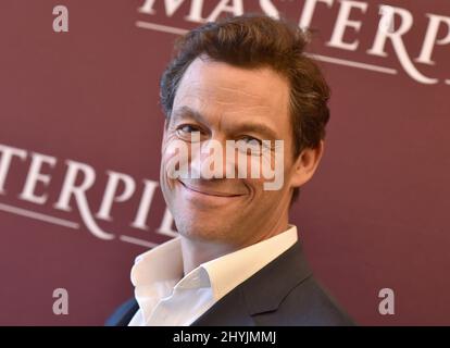 Dominic West frequentando una fotocellula per Les Miserables a Los Angeles, California Foto Stock