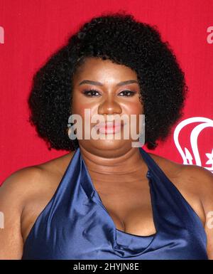 Adrienne C. Moore partecipa alla prima di Shaft a New York Foto Stock