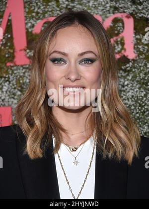 Olivia Wilde all'InStyle Max Mara Women in Film Celebration tenutasi al Chateau Marmon Foto Stock