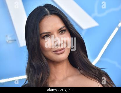 Olivia Munn arriva allo STARZ Los Angeles Premiere di 'The Rook' al Getty Center il 17 giugno 2019 a Los Angeles. Foto Stock