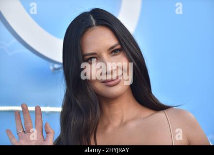 Olivia Munn arriva allo STARZ Los Angeles Premiere di 'The Rook' al Getty Center il 17 giugno 2019 a Los Angeles. Foto Stock