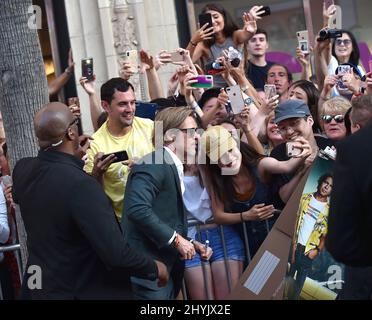 Brad Pitt alla prima di Los Angeles di "Once upon A Time in Hollywood" tenutasi al TCL Chinese Theatre il 22 luglio 2019 a Hollywood, California. Foto Stock