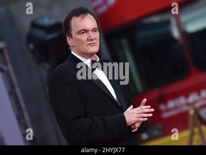 Quentin Tarantino alla prima di Los Angeles di "Once upon A time in Hollywood" tenutasi al TCL Chinese Theatre il 22 luglio 2019 a Hollywood, California. Foto Stock