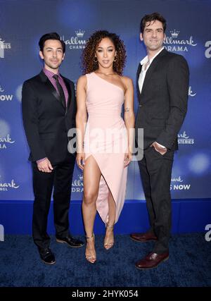 Chaley Rose, Blake Silver e Joey Elkins a Hallmark Channel e Hallmark Movies & Mysteries 2019 Summer TCA tenuto in una residenza privata a Beverly Hills il 26 luglio 2019 a Beverly Hills, CA. Foto Stock