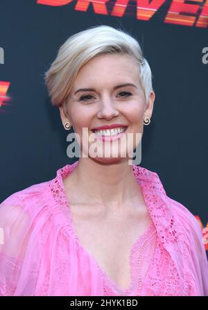 Maggie Grace frequenta la prima di Driven, a Los Angeles, California Foto Stock