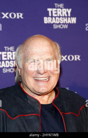 Terry Bradshaw al debutto notturno di apertura del Terry Bradshaw Show che si tiene al Luxor Hotel and Casino Foto Stock