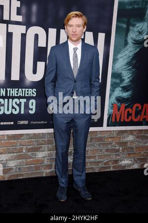 Domhnall Gleeson alla prima mondiale 'The Kitchen' tenutasi al TCL Chinese Theatre il 5 agosto 2019 a Hollywood, Los Angeles. Foto Stock