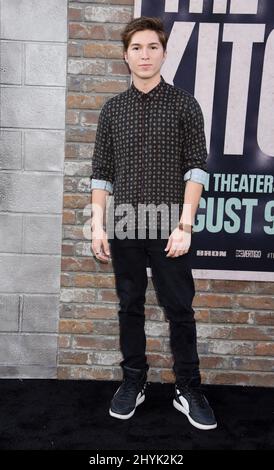 Paul Butcher alla prima mondiale 'The Kitchen' tenutasi al TCL Chinese Theatre il 5 agosto 2019 a Hollywood, Los Angeles. Foto Stock