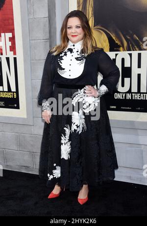 Melissa McCarthy alla prima mondiale 'The Kitchen' tenutasi al TCL Chinese Theatre il 5 agosto 2019 a Hollywood, Los Angeles. Foto Stock