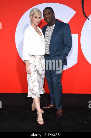 Sam Richardson e Nicole Boyd alla prima "Good Boy" di Los Angeles che si tiene al Regency Village Theatre Foto Stock