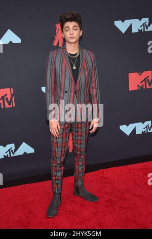 Asher Angel ai 2019 MTV Video Music Awards tenutisi al Prudential Center il 26 agosto 2019 a Newark, NJ Foto Stock