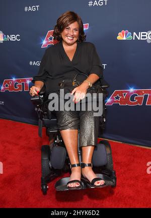 Abby Lee Miller arriva alle semifinali 'America's Got Talent' al Dolby Theatre il 03 settembre 2019 a Hollywood, Los Angeles. Foto Stock