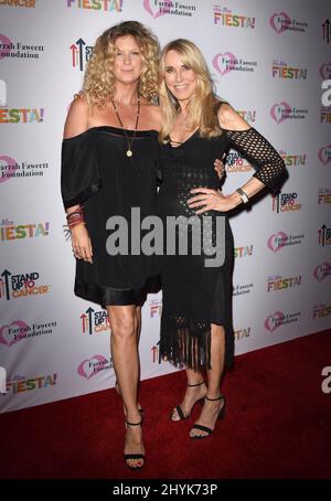 Rachel Hunter e Alana Stewart alla festa Tex-Mex della Farrah Fawcett Foundation tenutasi presso il Wallenberg Center for the Performing Arts il 6 settembre 2019 a Beverly Hills, USA. Foto Stock