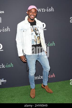 Trevor Jackson arriva all'evento ABC "Encle Your Ish" presso Goya Studios il 17 settembre 2019 a Hollywood, California. Foto Stock