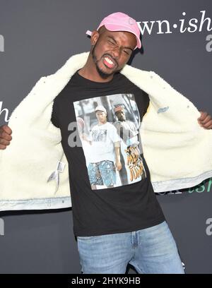 Trevor Jackson arriva all'evento ABC "Encle Your Ish" presso Goya Studios il 17 settembre 2019 a Hollywood, California. Foto Stock