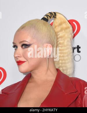 Christina Aguilera al Festival musicale iHeartRadio 2019 che si tiene presso la T-Mobile Arena Foto Stock