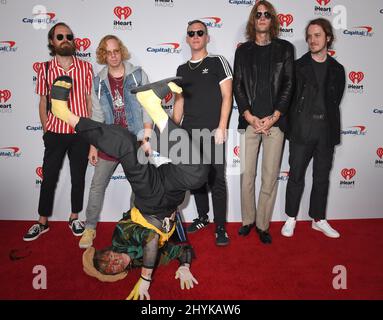 Cage the Elephant al Festival musicale iHeartRadio del 2019 che si tiene presso la T-Mobile Arena Foto Stock