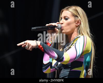 Fletcher al 2019 iHeartradio Music Festival Daytime Stage tenuto presso il Las Vegas Festival Grounds il 21 settembre 2019 a Las Vegas, Nevada. Foto Stock