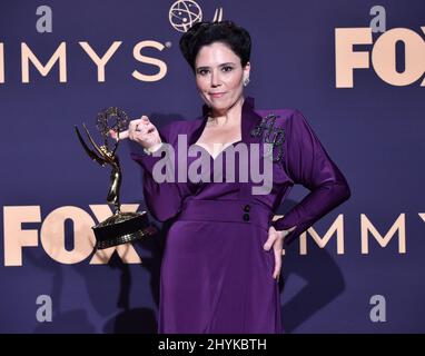 Alex Borstein nella sala stampa durante il Primetime Emmy Awards 71st tenuto al Microsoft Theatre n Los Angeles, California Foto Stock