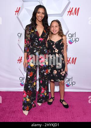 Corinne Foxx al Girl Up #GirlHero Awards tenutosi presso il Beverly Wilshire Hotel il 13 ottobre 2019 a Beverly Hills, Los Angeles. Foto Stock