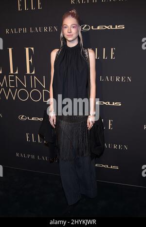 Hunter Schafer partecipa alla celebrazione delle donne ELLE a Hollywood che si tiene al Four Seasons Beverly Hills Foto Stock