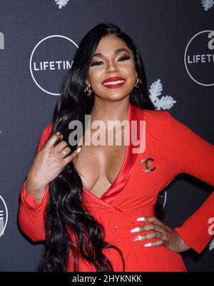 Ashanti Douglas al IT's A Wonderful Lifetime Red Carpet tenuto al STK Los Angeles Foto Stock